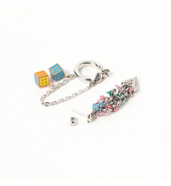 Ray BEAMS 「guriguri / アシンメトリー ボディピアスパーツ　ピアス」|ピアス|