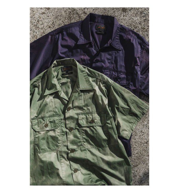 BEAMS PLUS「MIL-SHT NYCO Twill Pigment Print」|シャツ・ブラウス|