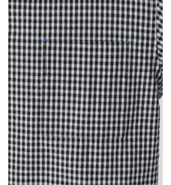 OUTDOOR PRODUCTS Usual Things「コットンサッカーチェックワイドシャツ セットアップ対応」|シャツ・ブラウス|