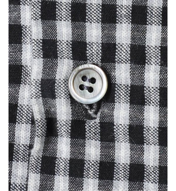 OUTDOOR PRODUCTS Usual Things「コットンサッカーチェックワイドシャツ セットアップ対応」|シャツ・ブラウス|