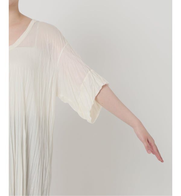 IENA「5-knot/ファイブノット CRINKLE-FIN LONG TUNIC ワンピース 5KIE-CRCL-0002」|ワンピース|