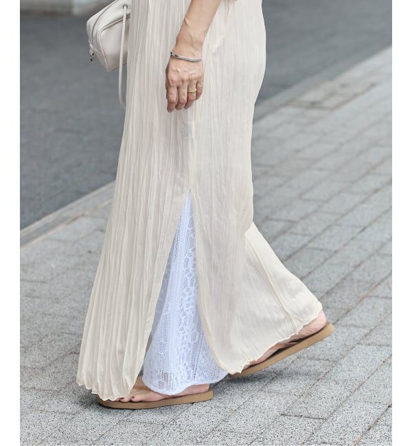 IENA「5-knot/ファイブノット CRINKLE-FIN LONG TUNIC ワンピース 5KIE-CRCL-0002」|ワンピース|