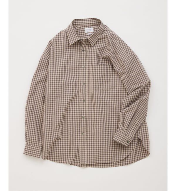JOURNAL STANDARD「STILL AUTHENTIC / スティル オーセンティック レギュラーカラーシャツ」|シャツ・ブラウス|ベージュ A