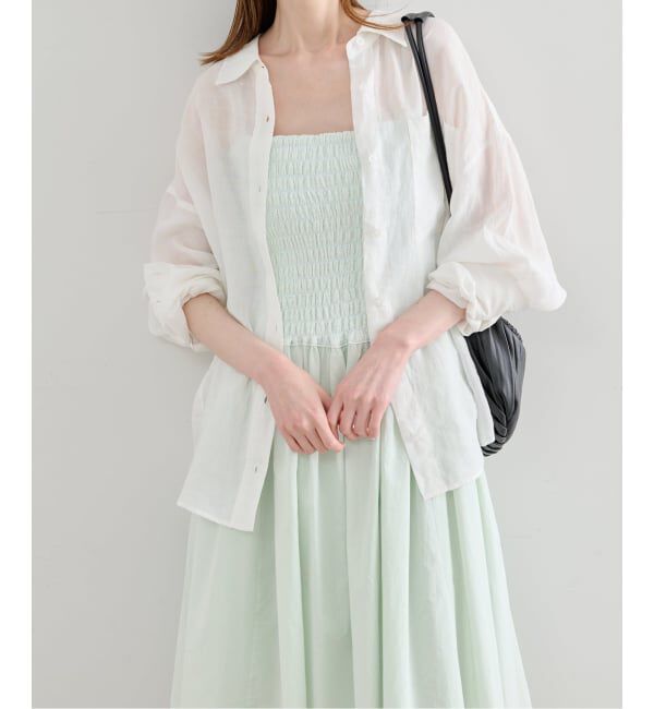 U by SPICK&SPAN「Atelier Edition/アトリエ エディション WRINKLE SMOCKED DRESS」|ワンピース|