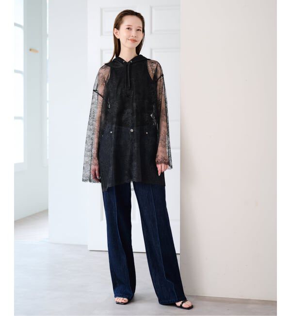 U by SPICK&SPAN「《予約》ARCHIVE STANCE/アーカイブスタンス lace hoodie」|シャツ・ブラウス|