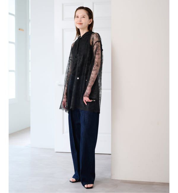 U by SPICK&SPAN「《予約》ARCHIVE STANCE/アーカイブスタンス lace hoodie」|シャツ・ブラウス|