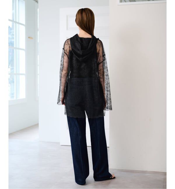 U by SPICK&SPAN「《予約》ARCHIVE STANCE/アーカイブスタンス lace hoodie」|シャツ・ブラウス|