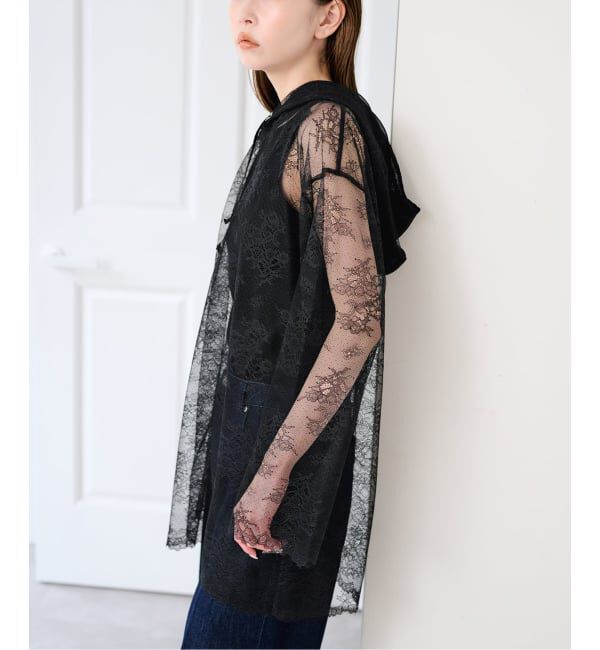 U by SPICK&SPAN「《予約》ARCHIVE STANCE/アーカイブスタンス lace hoodie」|シャツ・ブラウス|