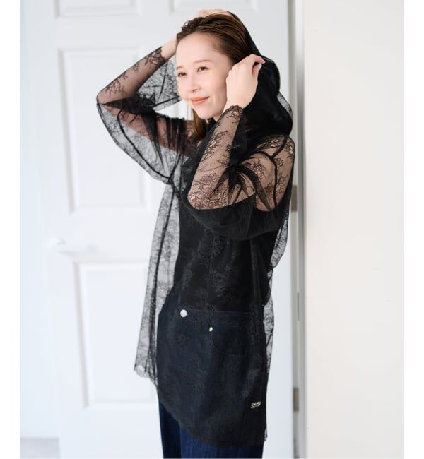 U by SPICK&SPAN「《予約》ARCHIVE STANCE/アーカイブスタンス lace hoodie」|シャツ・ブラウス|