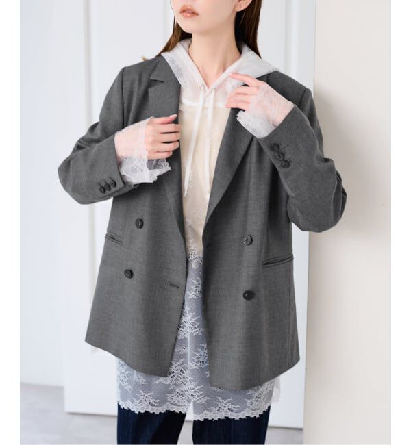 U by SPICK&SPAN「《予約》ARCHIVE STANCE/アーカイブスタンス lace hoodie」|シャツ・ブラウス|
