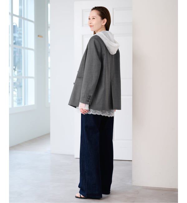 U by SPICK&SPAN「《予約》ARCHIVE STANCE/アーカイブスタンス lace hoodie」|シャツ・ブラウス|