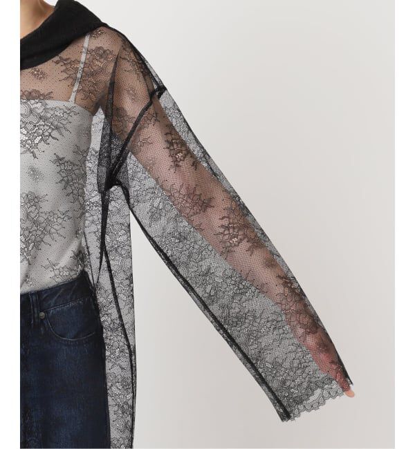 U by SPICK&SPAN「《予約》ARCHIVE STANCE/アーカイブスタンス lace hoodie」|シャツ・ブラウス|