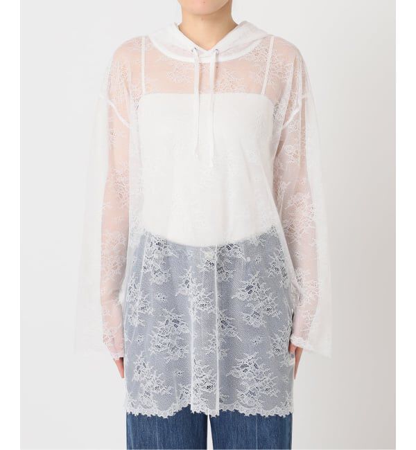 U by SPICK&SPAN「《予約》ARCHIVE STANCE/アーカイブスタンス lace hoodie」|シャツ・ブラウス|