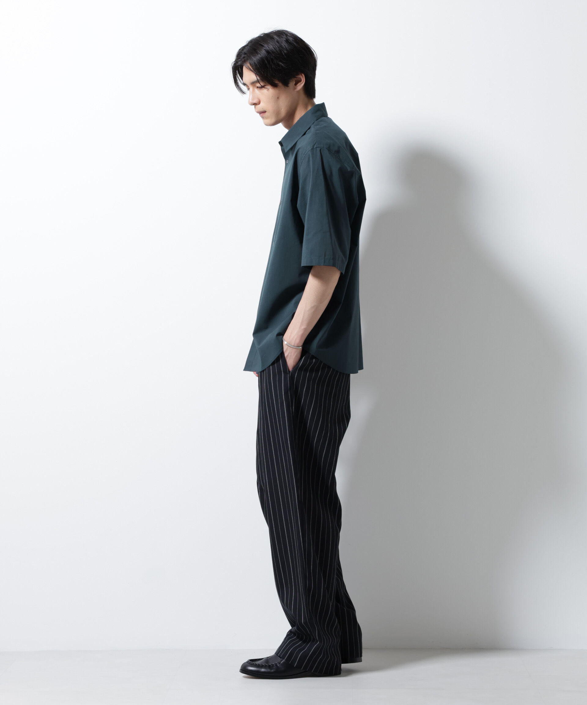 nano･universe「TEXBRID(R)レギュラーカラーシャツ 半袖」|シャツ・ブラウス|