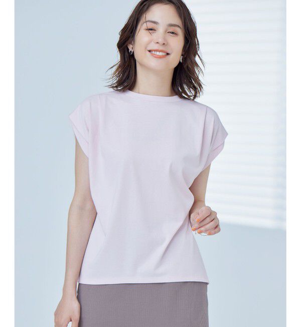 組曲「GIZAプレーティング天竺フレンチスリーブ Tシャツ」|Tシャツ・カットソー|