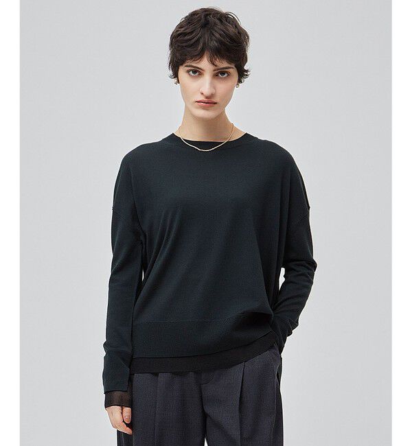 BEIGE,「【洗える】LA MONNAIE / クルーネックニット」|ニット・セーター|F Green