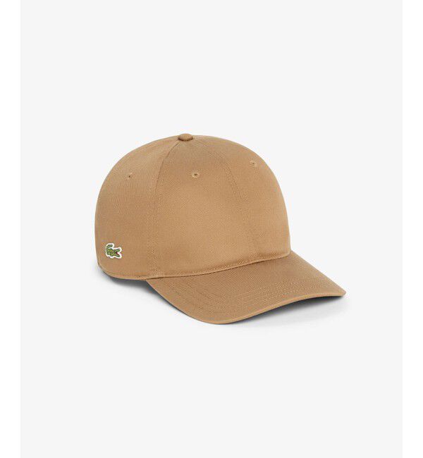 LACOSTE「フロントブランクコットンツイルキャップ」|キャップ・キャスケット|