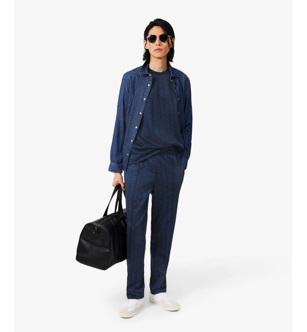 LACOSTE「モノグラムジャカードTシャツ」|Tシャツ・カットソー|