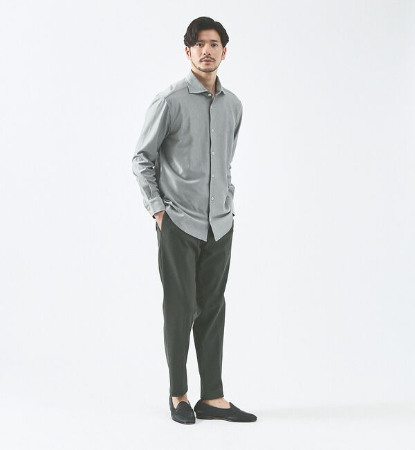 ABAHOUSE「【FLEX SHIRTS】36ゲージ コットン モクロディ シャツ」|シャツ・ブラウス|