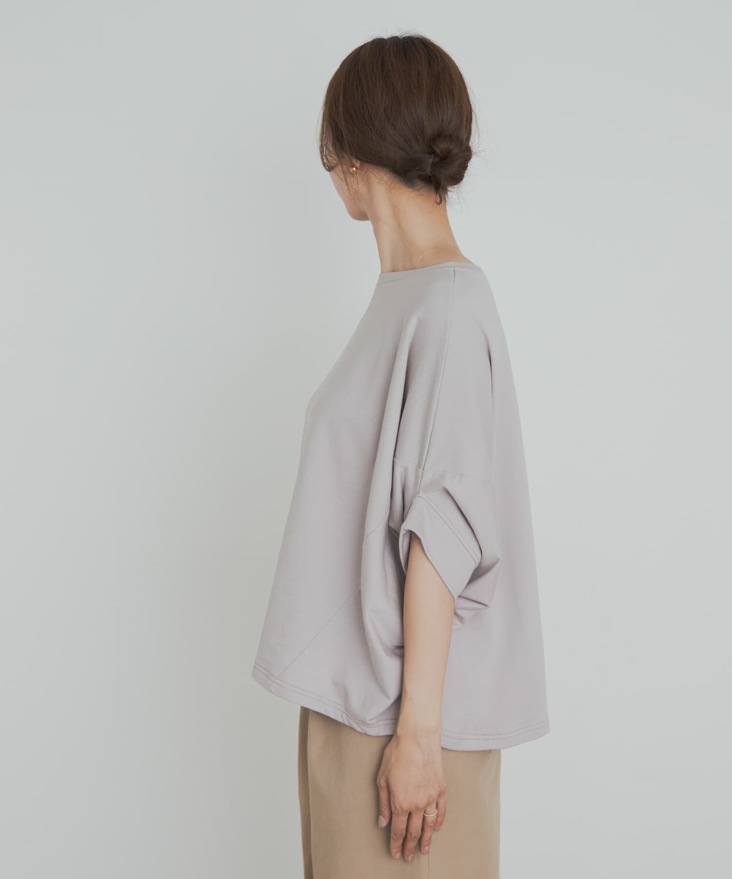 URBAN RESEARCH DOORS「『UR GREEN』ミニ裏毛変形プルオーバー」|Tシャツ・カットソー|
