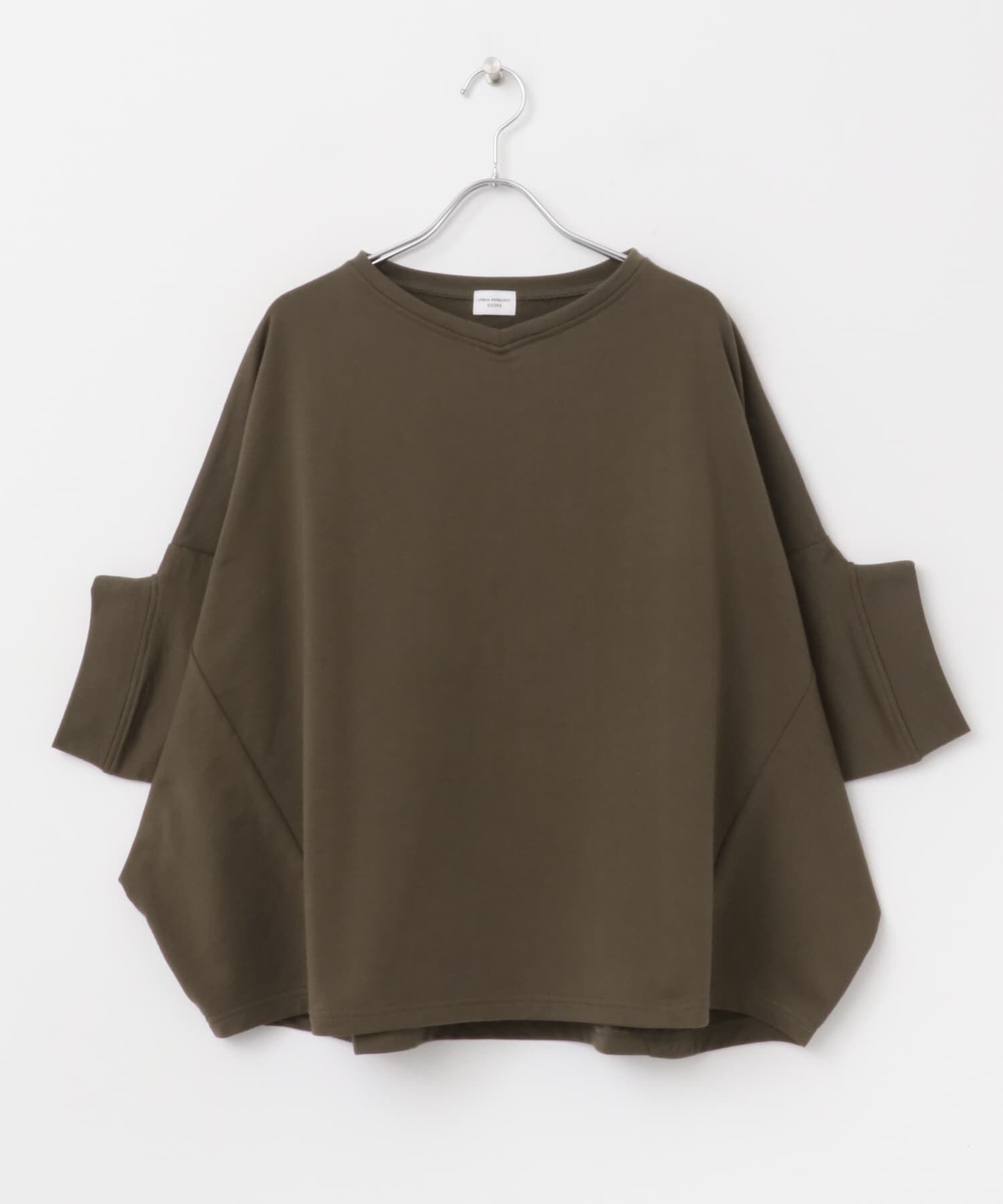 URBAN RESEARCH DOORS「『UR GREEN』ミニ裏毛変形プルオーバー」|Tシャツ・カットソー|