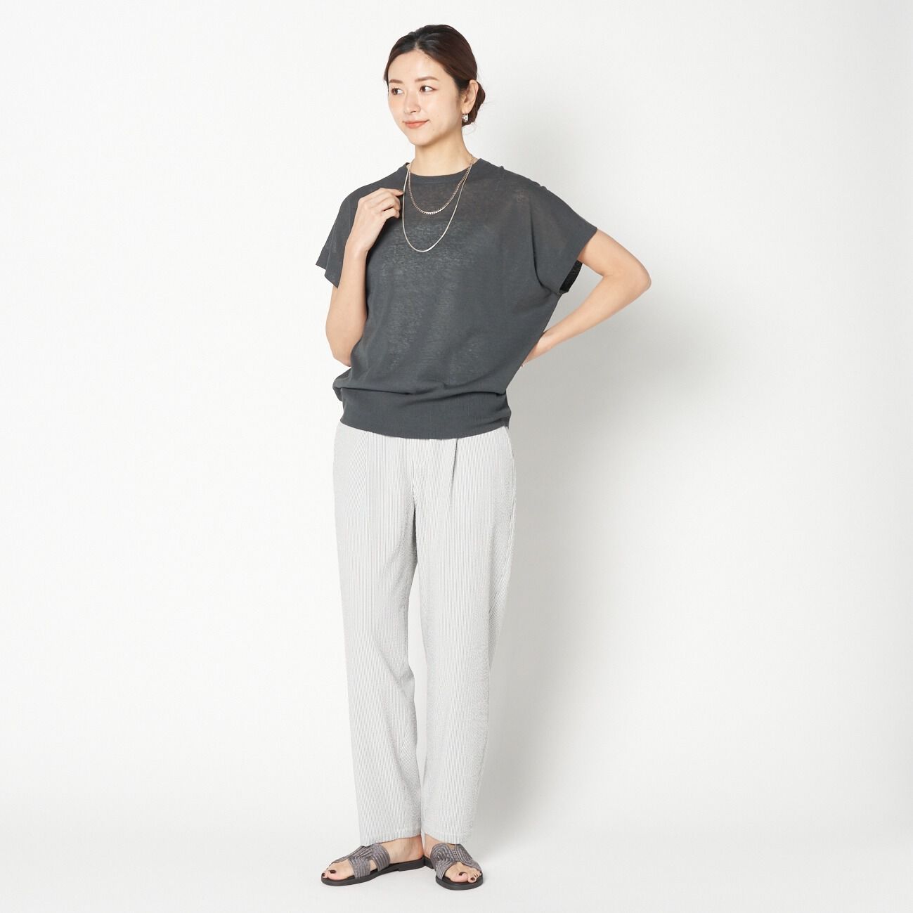HELIOPOLE「HELIOPOLE SHEER KNIT BIG TEE」|Tシャツ・カットソー|