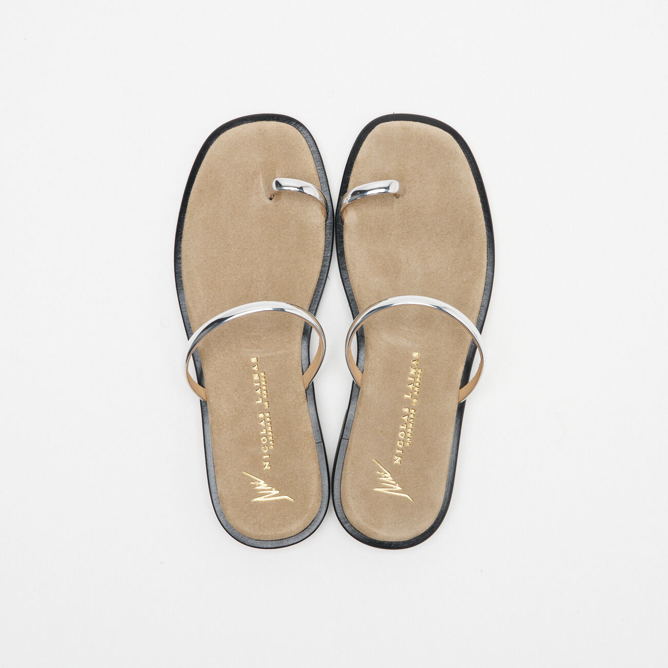  「NICOLAS LAINAS METAL PARTS FLAT SANDAL」|サンダル|