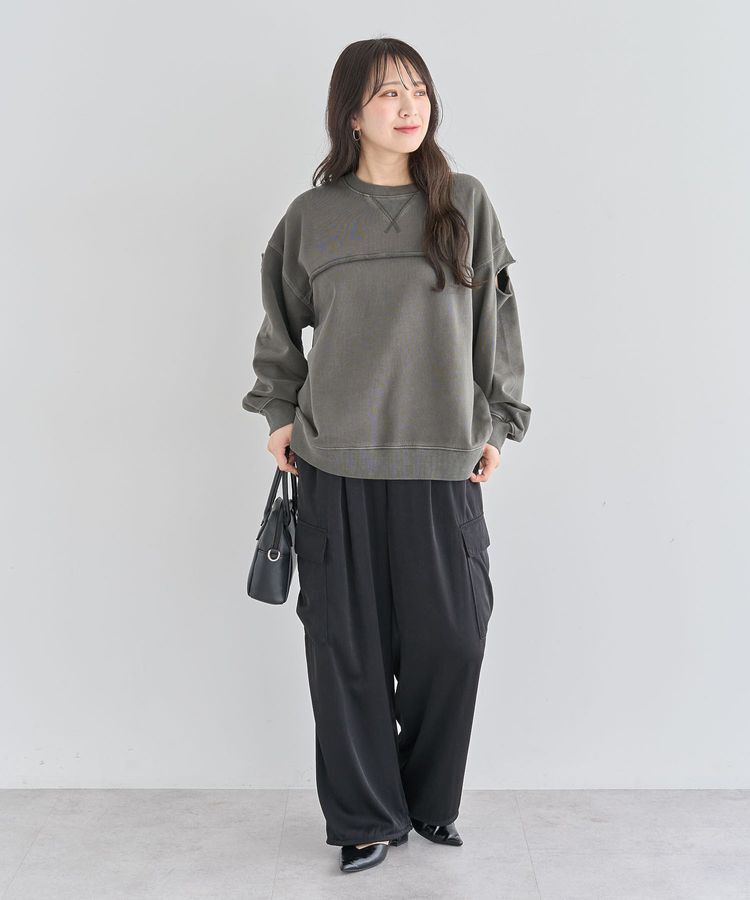 Green Parks「・DOUBLE FLAGS カットオフピグメントスウェット」|Tシャツ・カットソー|