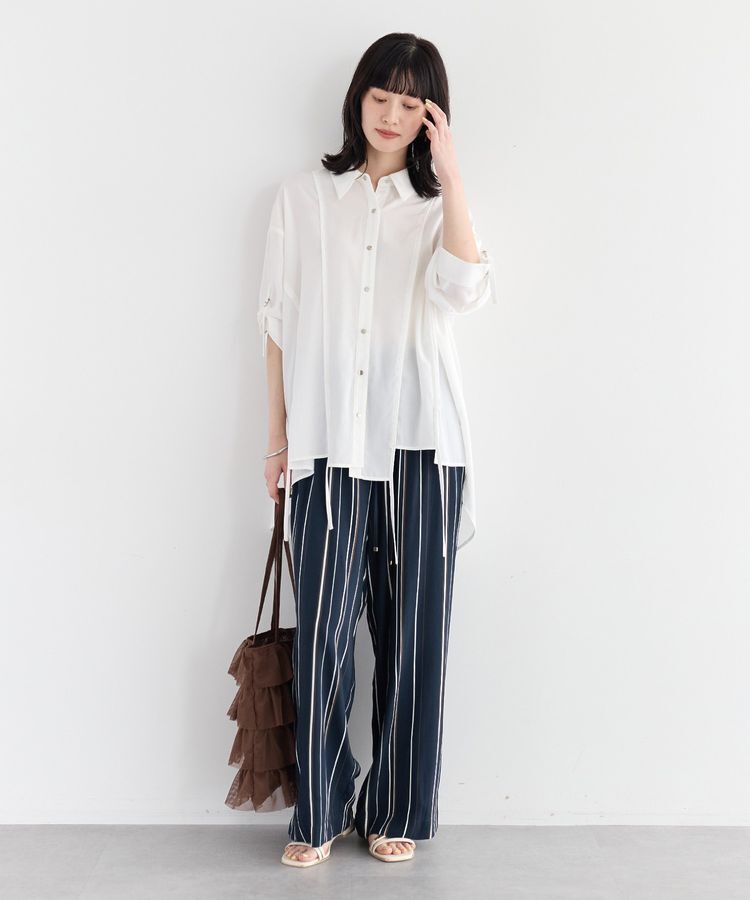 YECCA VECCA「【CASSELINI】メッシュフリルトート」|トートバッグ|