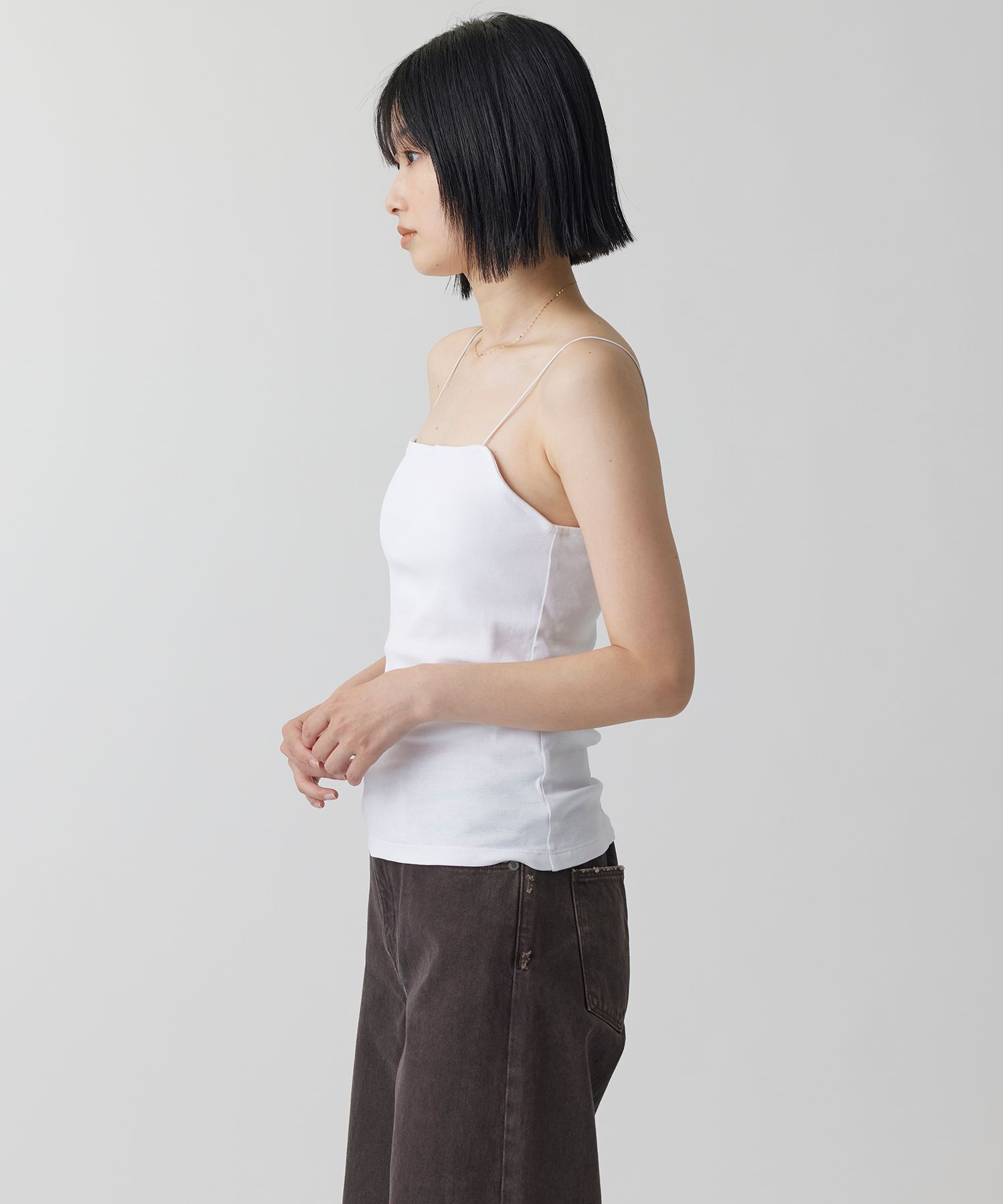 BABYLONE「ICE FABRICカップ付きキャミ」|キャミソール|