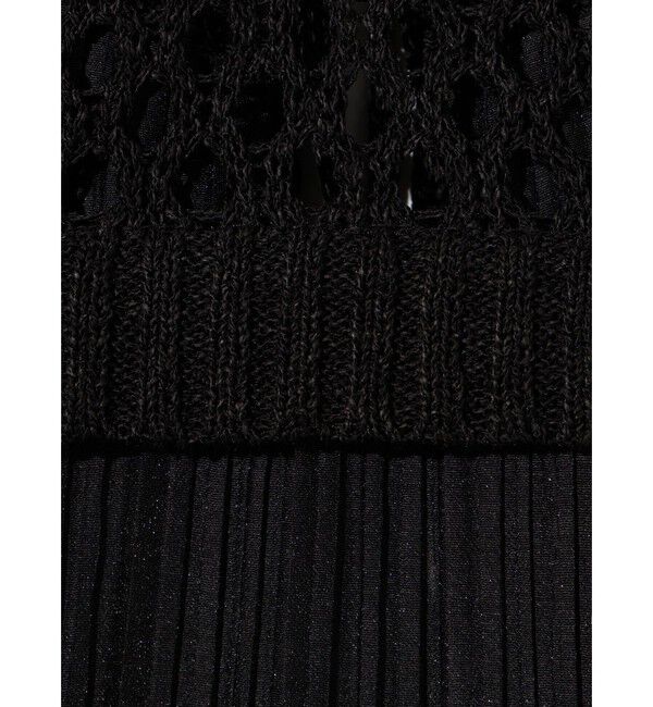 MIDIUMISOLID「MIDIUMISOLID for Ladies メッシュニットプリーツキャミソール」|ベスト・ジレ|