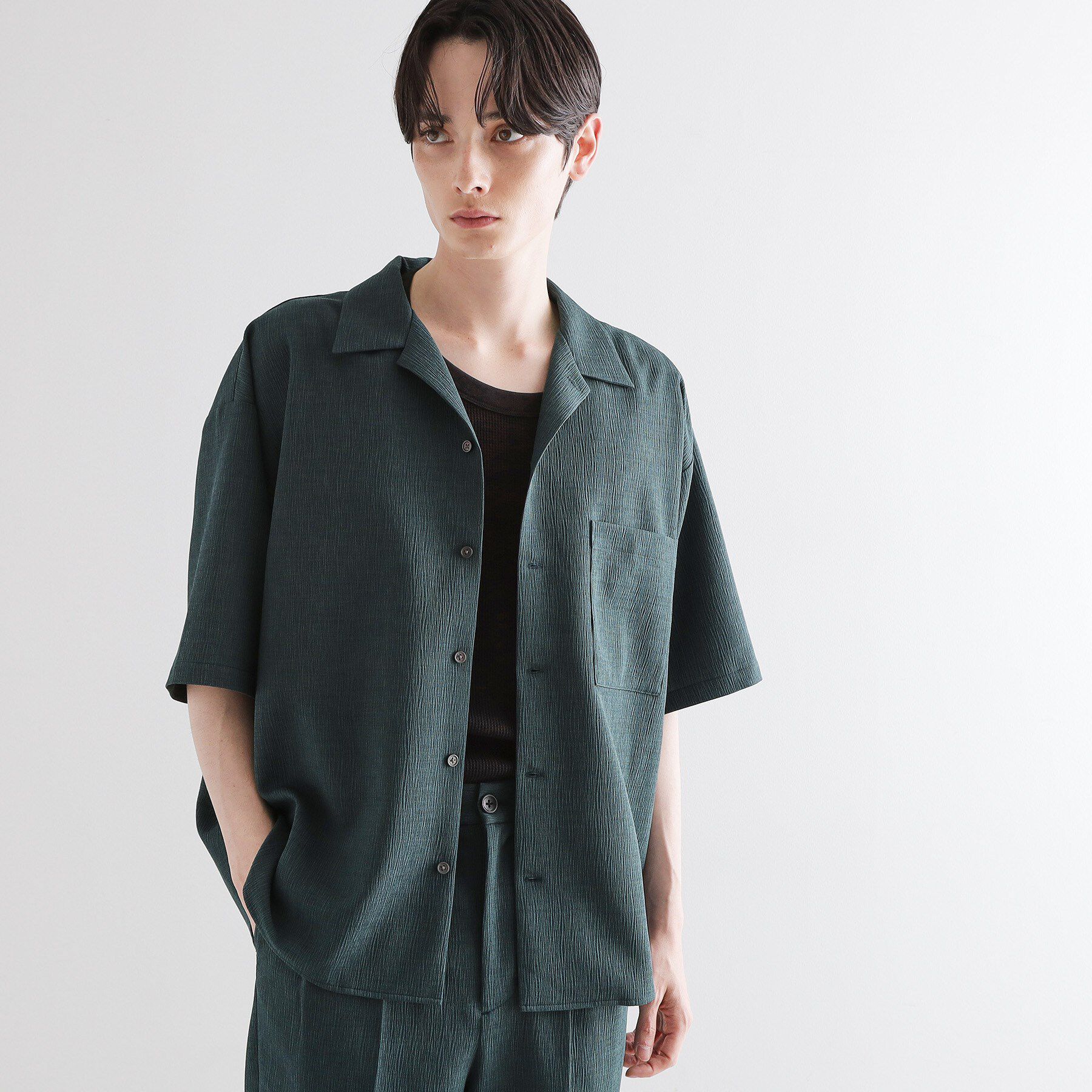 tk.TAKEO KIKUCHI「◆【セットアップ対応】テッククレープシャツ」|シャツ・ブラウス|