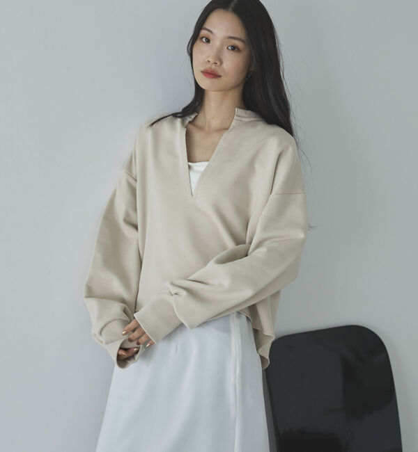 Doux archives「キーネックスウェットプルオーバー」|Tシャツ・カットソー|
