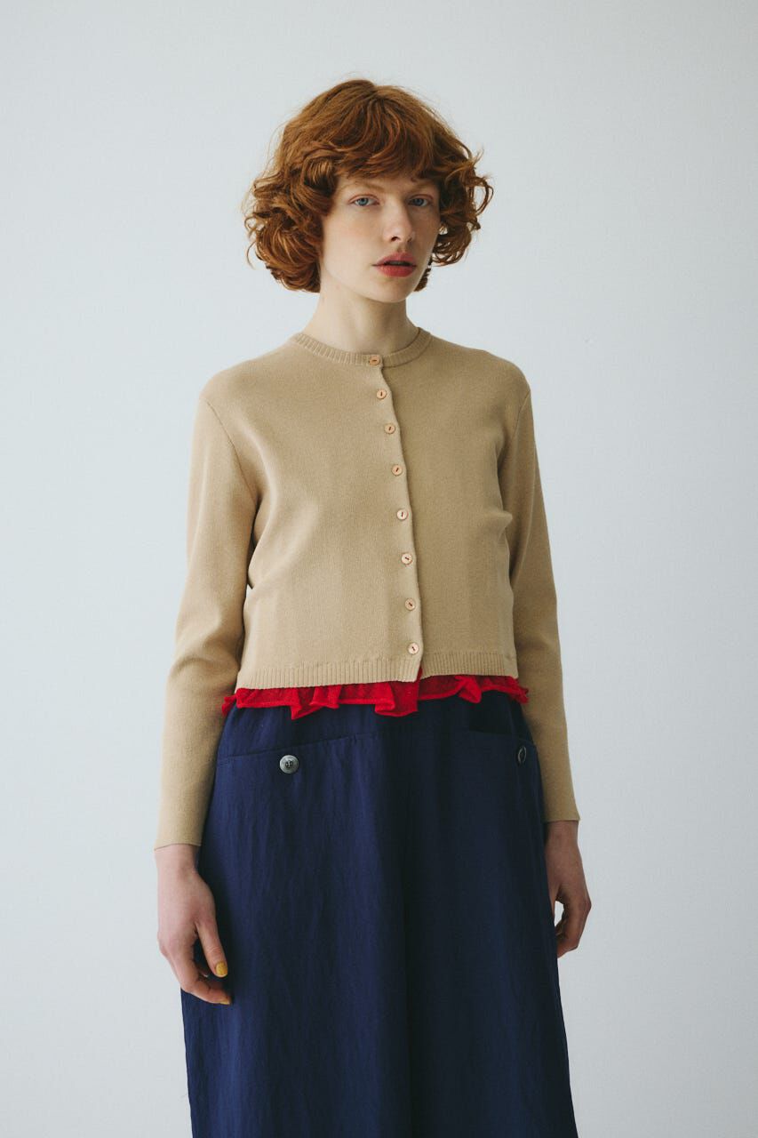 HeRIN.CYE「Double hem knit cardigan」|カーディガン|