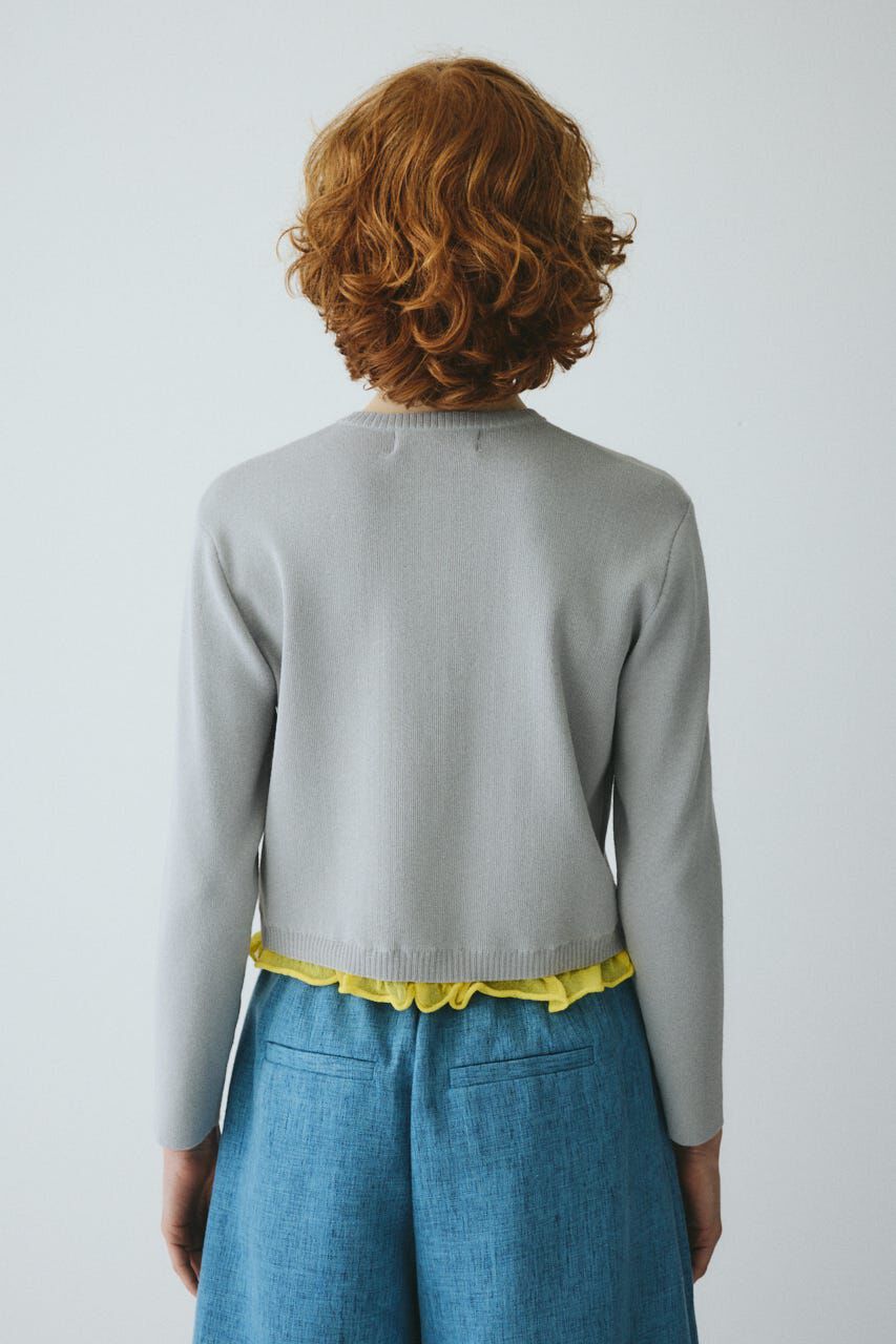 HeRIN.CYE「Double hem knit cardigan」|カーディガン|