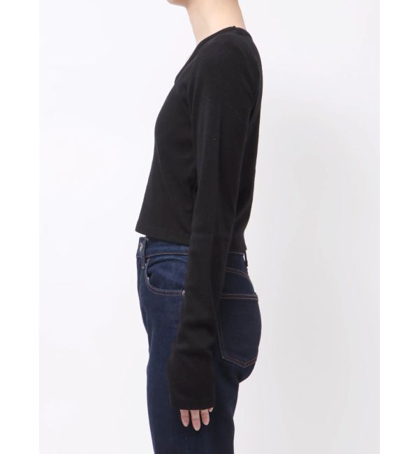 MURUA「ロゴラメテレコトップス」|Tシャツ・カットソー|