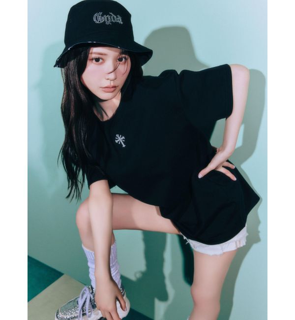 GYDA「sacred edge cross emboss BIG Tシャツ」|Tシャツ・カットソー|