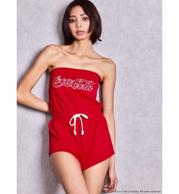 GYDA「Coca-Cola GLITTER embroideryロンパース」|オールインワン|
