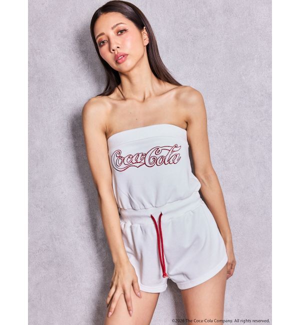 GYDA「Coca-Cola GLITTER embroideryロンパース」|オールインワン|