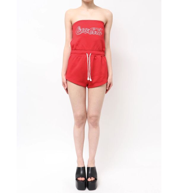 GYDA「Coca-Cola GLITTER embroideryロンパース」|オールインワン|