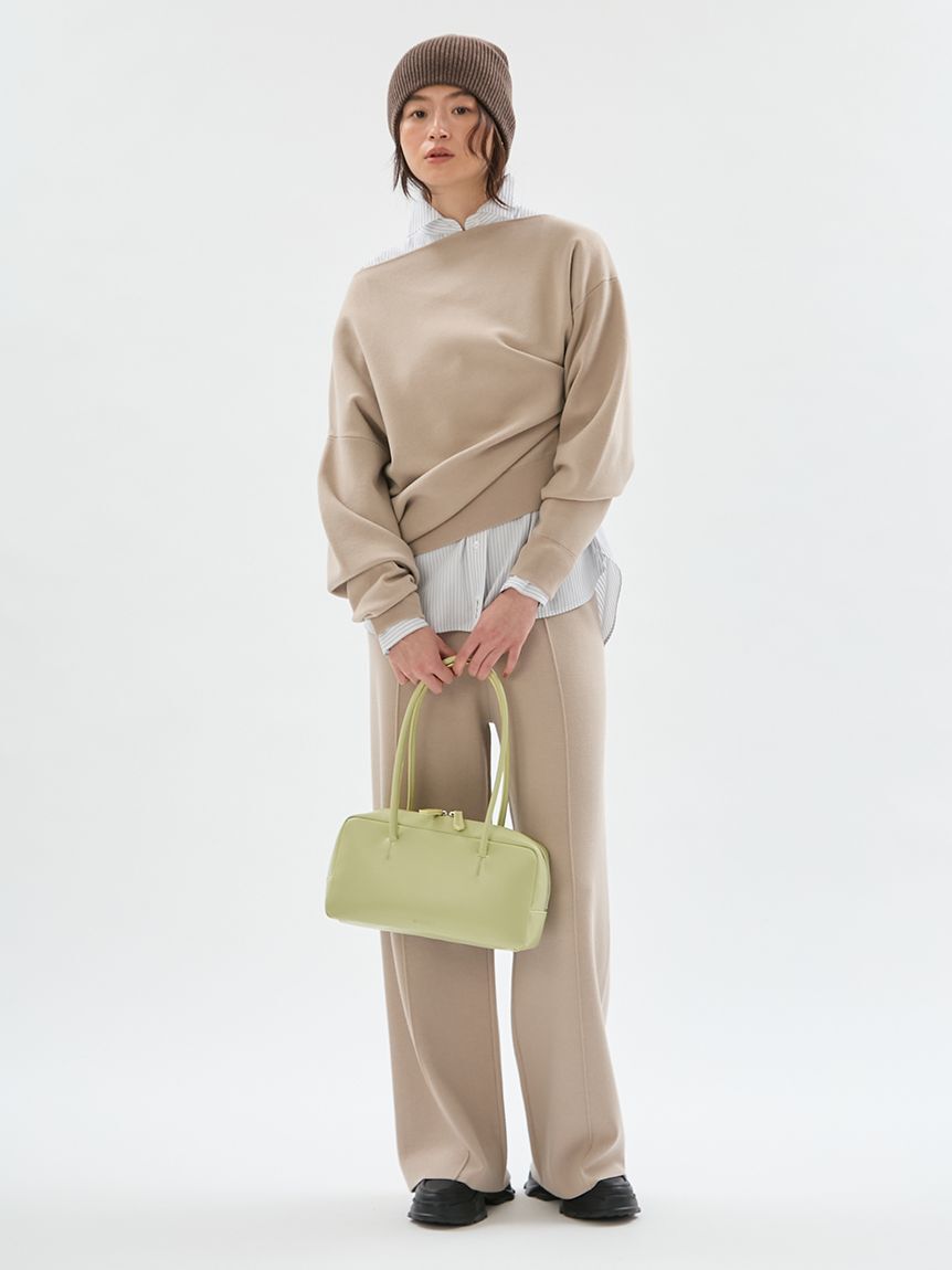 emmi atelier「ウールリブニットビーニー」|ニット帽|