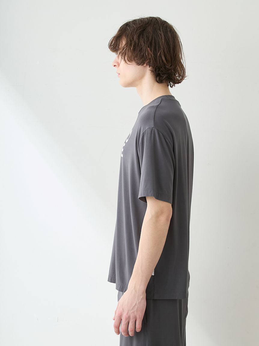 GELATO PIQUE HOMME「【ONLINE限定】【HOMME】【接触冷感】レーヨンジェラートベアプリントTシャツ&ハーフパンツセット」|ルームウェア|