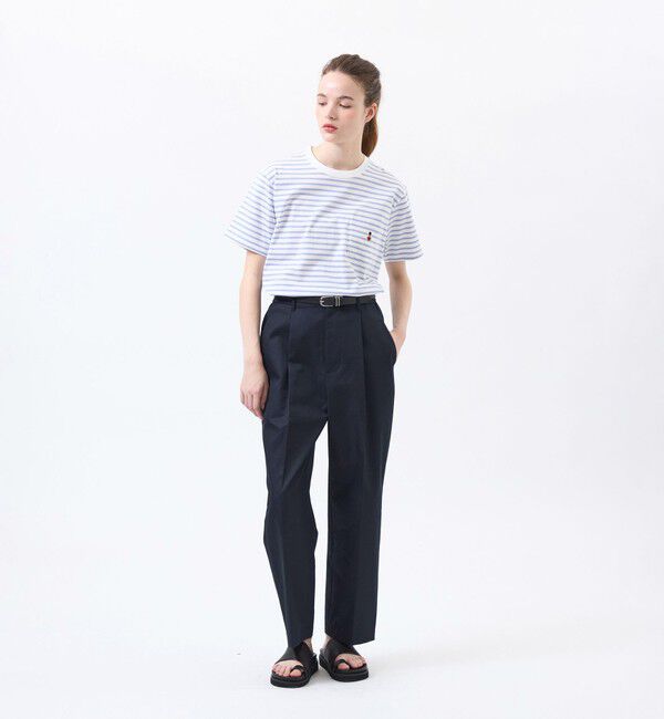 MACKINTOSH PHILOSOPHY「バッキンガムベア バスクボーダーポケTシャツ」|Tシャツ・カットソー|