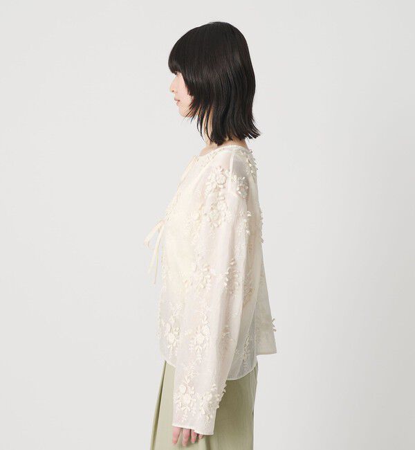 BEAUTY&YOUTH UNITED ARROWS「セルロースナイロン エンブロイダリーシャツ 2WAY」|シャツ・ブラウス|