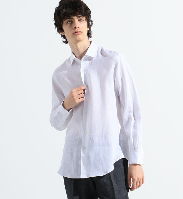 TOMORROWLAND MENS「サハラ セミワイドカラーシャツ ALBINI」|シャツ・ブラウス|