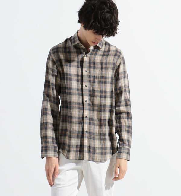 TOMORROWLAND MENS「サハラ セミワイドカラーシャツ ALBINI」|シャツ・ブラウス|
