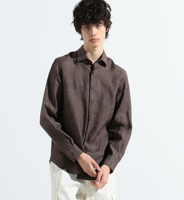 TOMORROWLAND MENS「サハラ セミワイドカラーシャツ ALBINI」|シャツ・ブラウス|