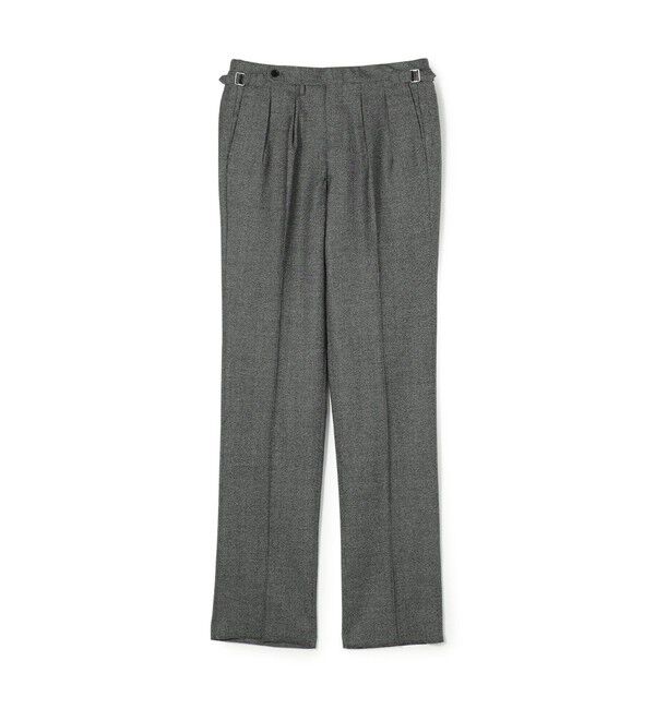 TOMORROWLAND MENS「ウールフランネル サイドアジャスター 2Pスラックス V.B.CANONICO」|スラックス|17 ミディアムグレー