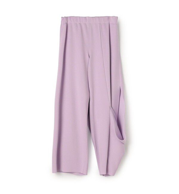 TOMORROWLAND BUYING WEAR「CFCL AC MILAN DRAPED PANTS ミラノリブ ドレープパンツ」|スラックス|73 ライトパープル