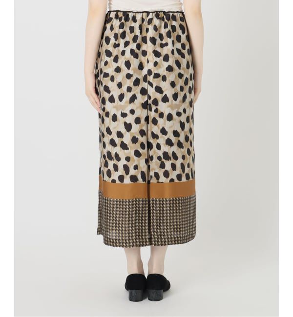 VERMEIL par iena「《予約》Leopard Panel スカート」|スカート|